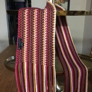 Kenneth Cole REACTION Striped Fringed Scarf
